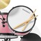 Gammon 3-Piece Junior Drum Set with Throne, Complete Beginner Kit with Bass Drum, Toms, Cymbal, Pedal, and Drumsticks